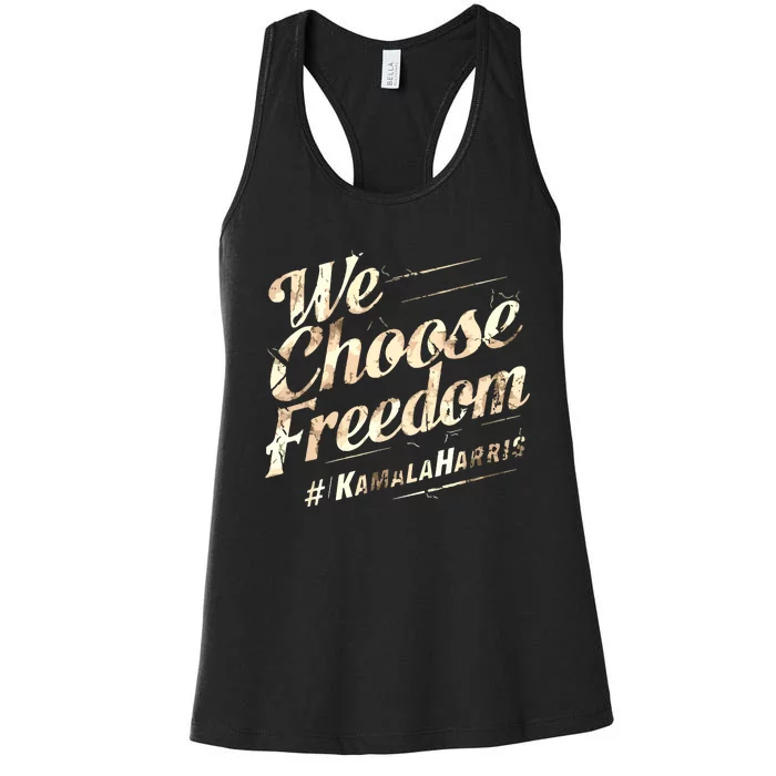 We Choose Freedom Women's Racerback Tank