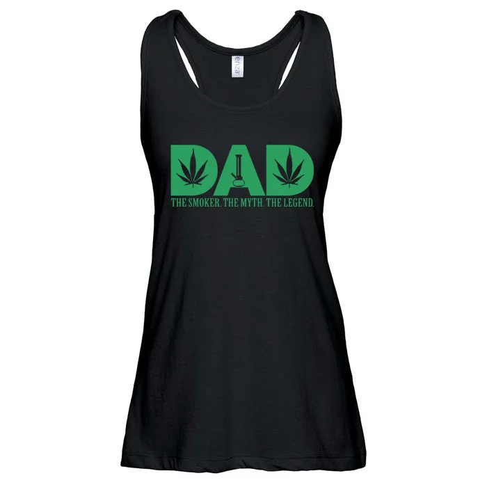 Weed Cannabis For Dad Funny Marijuana Ladies Essential Flowy Tank