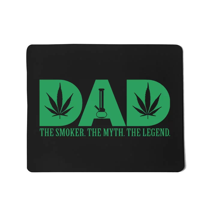 Weed Cannabis For Dad Funny Marijuana Mousepad