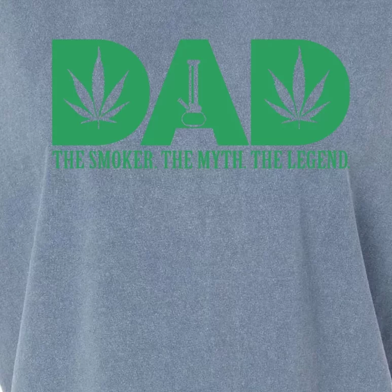 Weed Cannabis For Dad Funny Marijuana Garment-Dyed Women's Muscle Tee