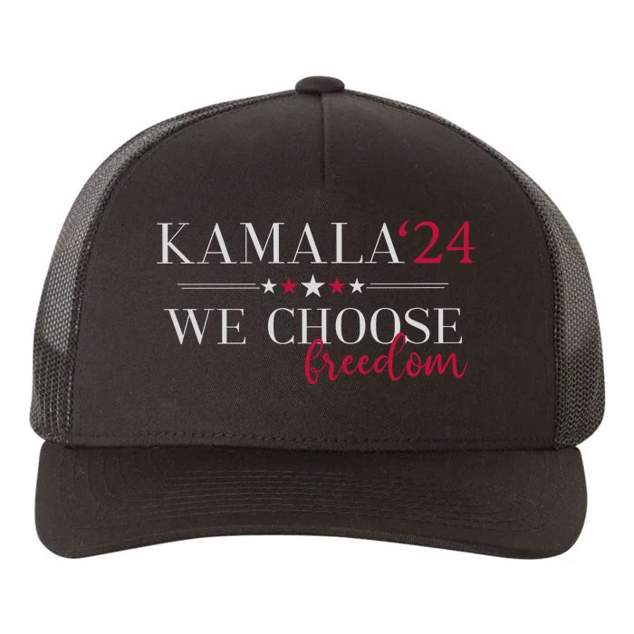 We Choose Freedom Kamala 24 Yupoong Adult 5-Panel Trucker Hat