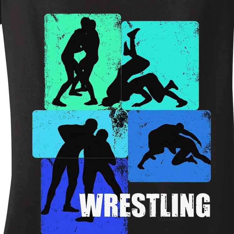 Wrestling Clothing for Wrestler Gear  Wrestling Women's V-Neck T-Shirt