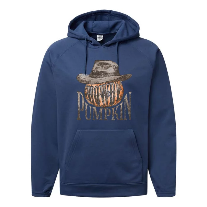 Western Country Fall vibes Leopard Pumpkin Season Performance Fleece Hoodie