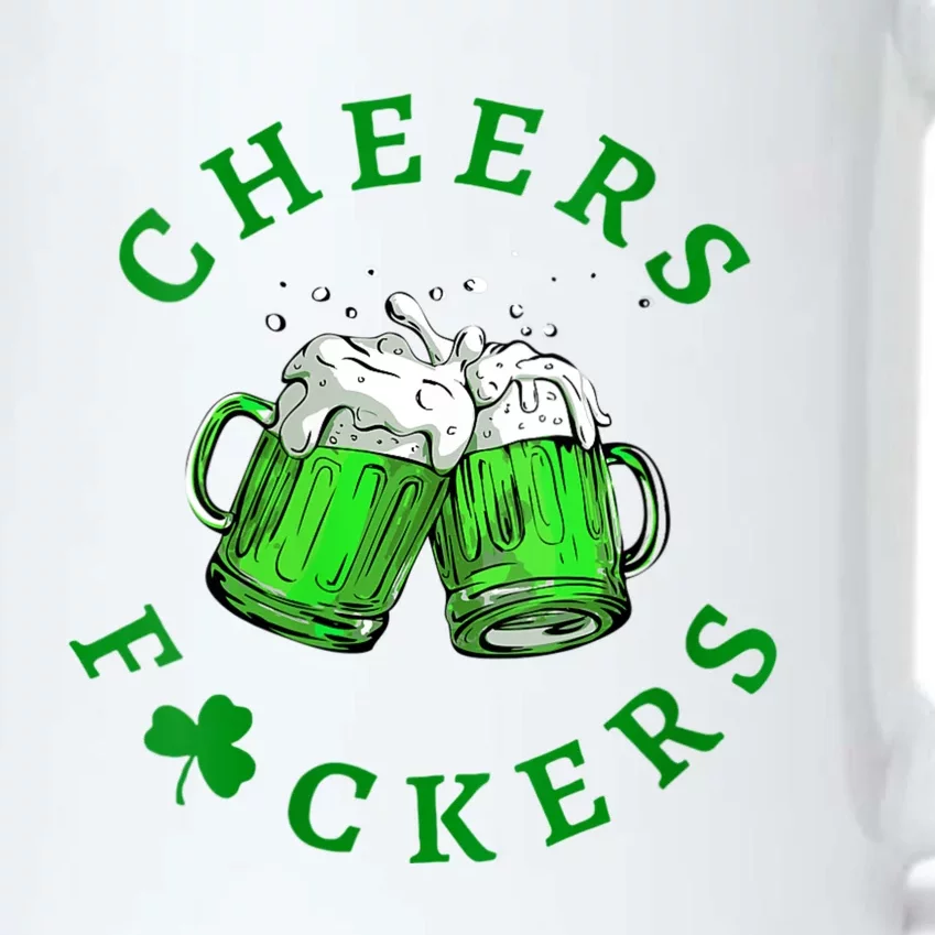 Womens Cheers Fuckers St Patricks Day Men Women Beer Drinking Mugs Black Color Changing Mug