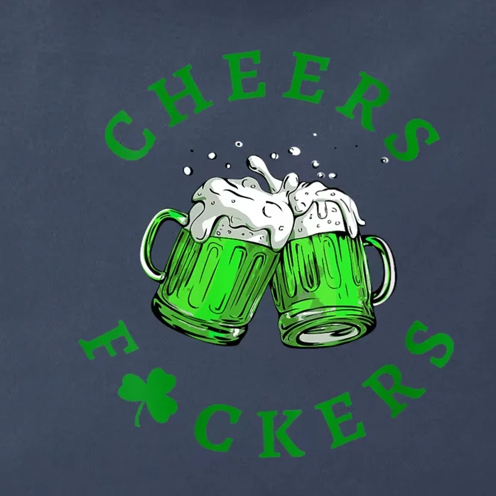 Womens Cheers Fuckers St Patricks Day Men Women Beer Drinking Mugs Zip Tote Bag