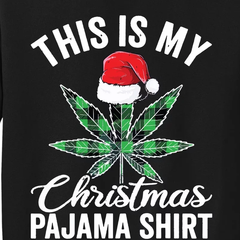 Weed Christmas Funny Marijuana Pot Leaf Cannabis Sweatshirt