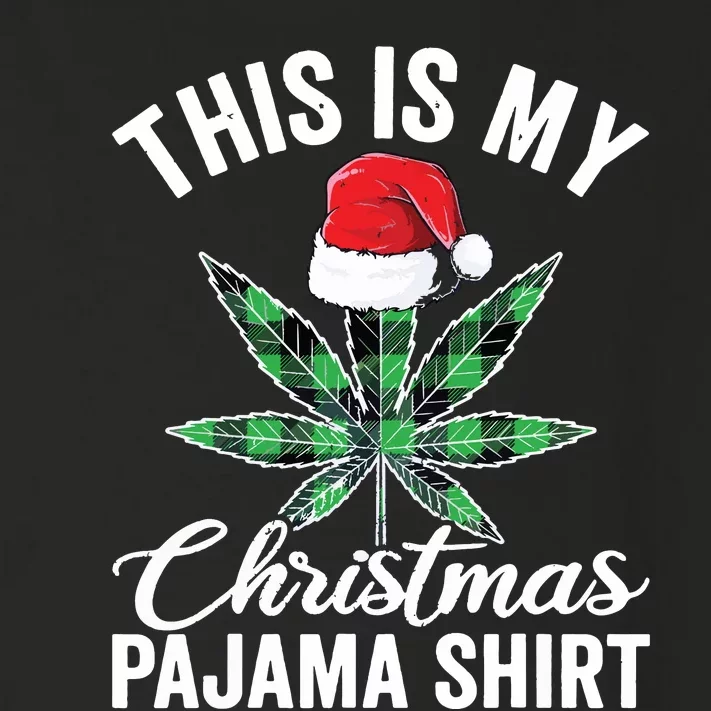 Weed Christmas Funny Marijuana Pot Leaf Cannabis Toddler Long Sleeve Shirt