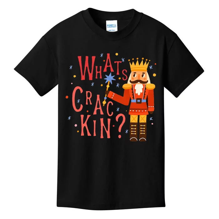 Whats Crackin? Funny Christmas Nutcracker Gift Kids T-Shirt