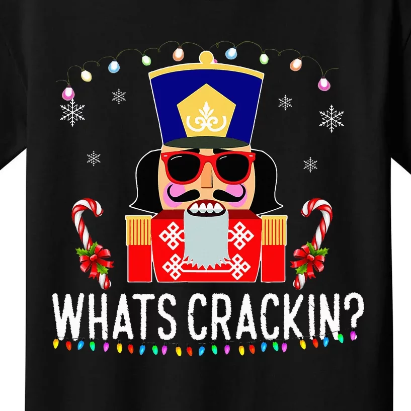 Whats Crackin Funny Christmas Nutcracker Gift Kids T-Shirt