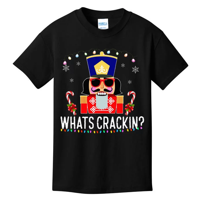 Whats Crackin Funny Christmas Nutcracker Gift Kids T-Shirt