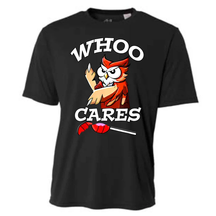 Whoo Cares Funny Owl By Yoraytees Cooling Performance Crew T-Shirt