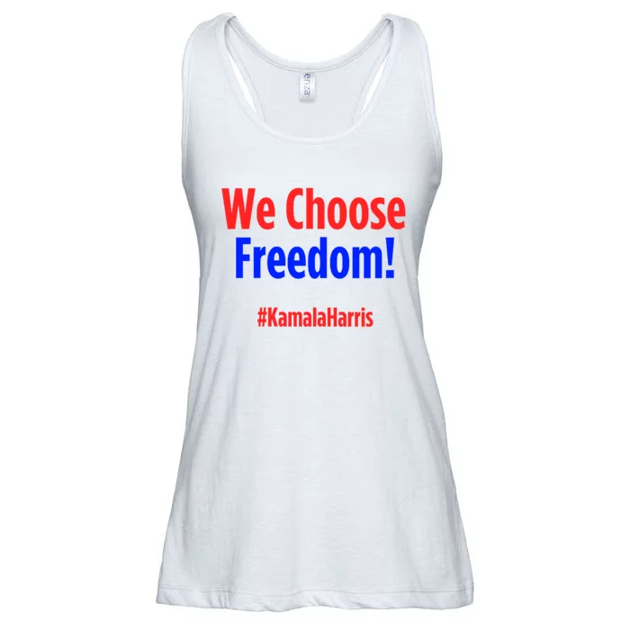 We Choose Freedom Kamala Harris Ladies Essential Flowy Tank