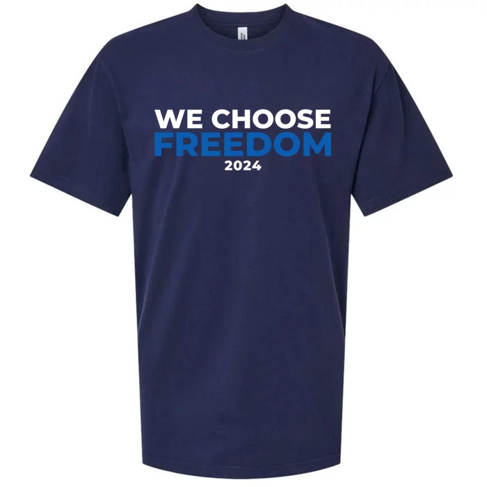 We Choose Freedom Kamala Harris Sueded Cloud Jersey T-Shirt