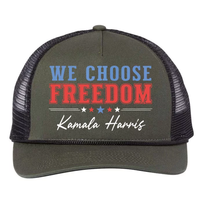 We Choose Freedom Retro Rope Trucker Hat Cap