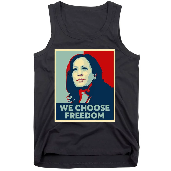 We Choose Freedom Kamala Harris 2024 Campaign Tank Top