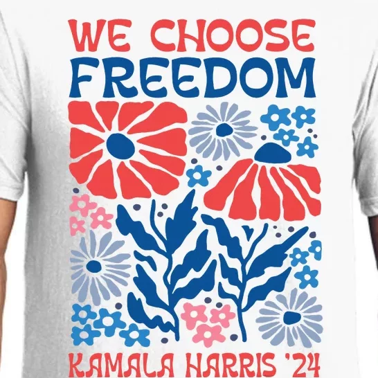 We Choose Freedom Harris Walz 2024 Pajama Set