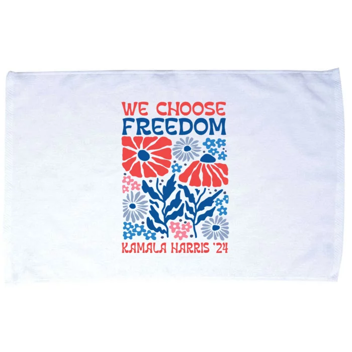 We Choose Freedom Harris Walz 2024 Microfiber Hand Towel