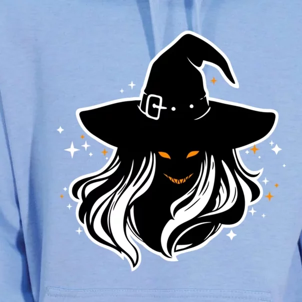 Witch Creepy Face Halloween Art Design Costume Gift Unisex Surf Hoodie