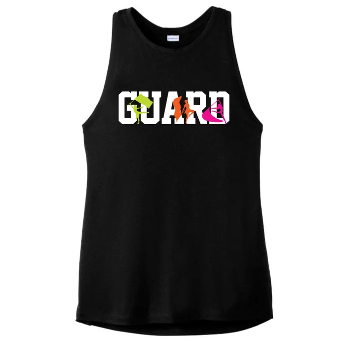 Winter Color Guard Flag Ladies Tri-Blend Wicking Tank