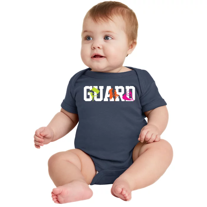 Winter Color Guard Flag Baby Bodysuit