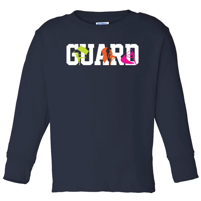 Winter Color Guard Flag Toddler Long Sleeve Shirt