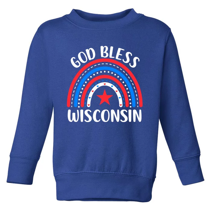 Wisconsin Cool Gift I Love Wisconsin Usa Great Gift Toddler Sweatshirt