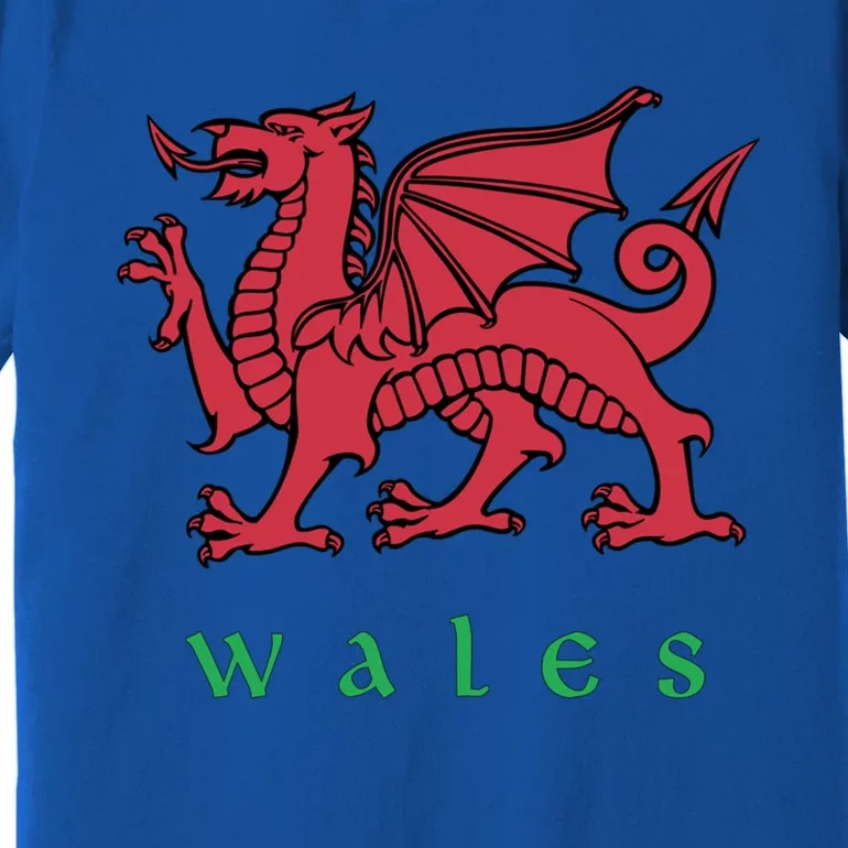 Wales Cute Gift Welsh Red Dragon Cymru Premium T-Shirt