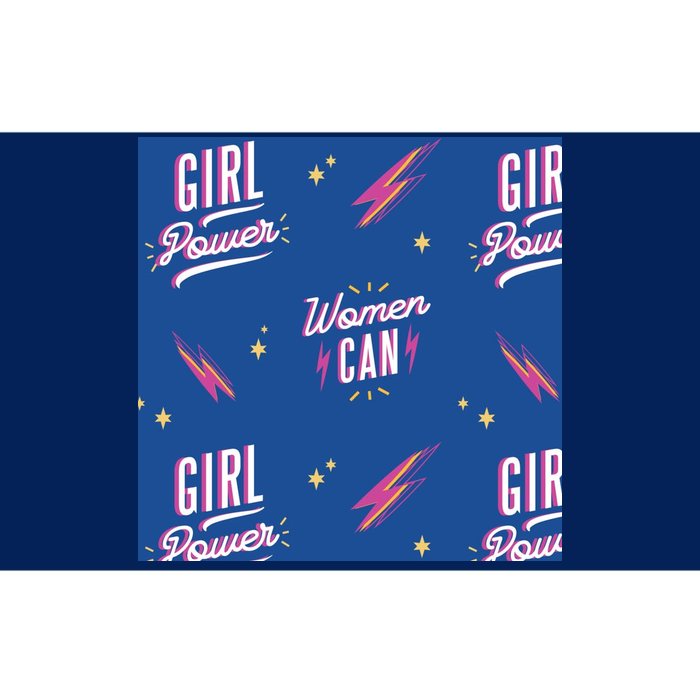 Women Can Girl Power Feminist Bumper Sticker