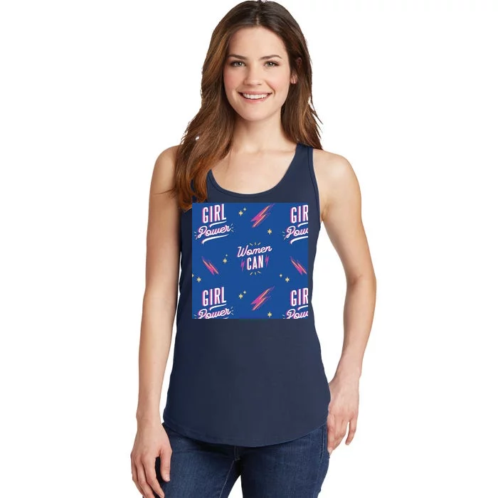 Women Can Girl Power Feminist Ladies Essential Tank