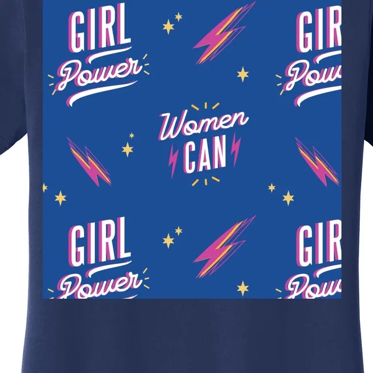 Women Can Girl Power Feminist Women's T-Shirt