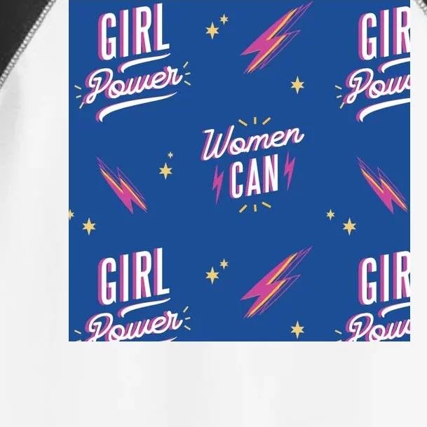 Women Can Girl Power Feminist Toddler Fine Jersey T-Shirt