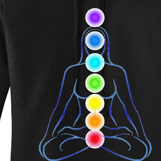 Womens Chakra Gifts For Yoga Reiki & Meditation Seven 7 Chakras Women's Pullover Hoodie