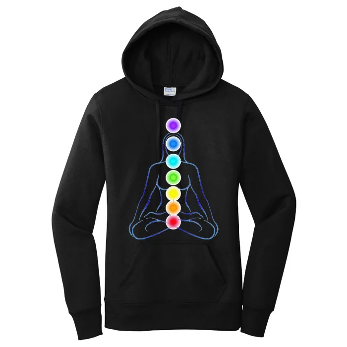 Womens Chakra Gifts For Yoga Reiki & Meditation Seven 7 Chakras Women's Pullover Hoodie