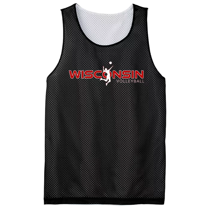 Wi Court Game The Badger State Souvenir Wisconsin Volleyball Mesh Reversible Basketball Jersey Tank