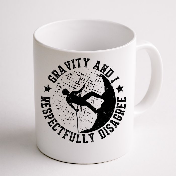 Wall Climber Gravity Wall Climbing Lover Climb Gift Front & Back Coffee Mug