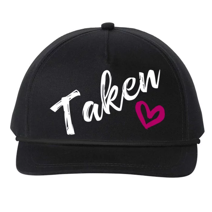 Wo Cool Gift Funny Sorry I'm Taken Snapback Five-Panel Rope Hat