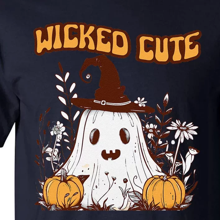 Wicked Cute Ghost And Pumpkin Fun Spooky Design Tall T-Shirt