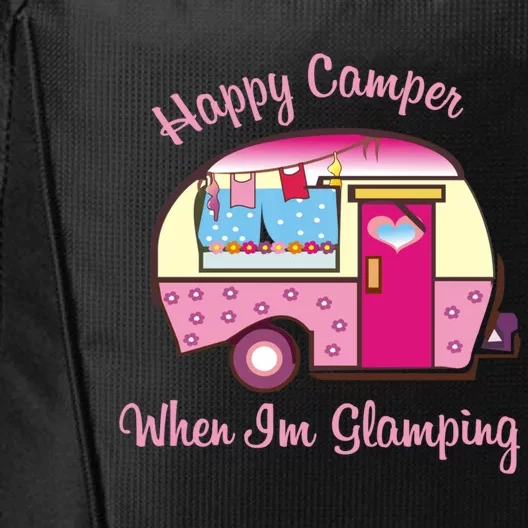 Wo Camping Hoodie Happy Camper When I'm Glamping City Backpack