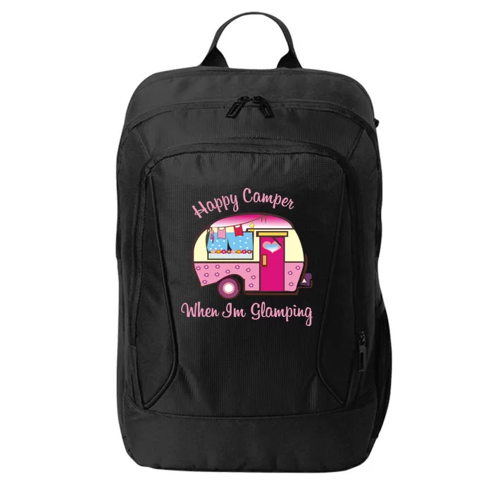 Wo Camping Hoodie Happy Camper When I'm Glamping City Backpack