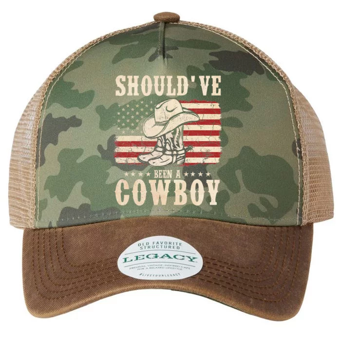 Western Cowboy Hat Boots I Should Have Been A Cowboy Legacy Tie Dye Trucker Hat