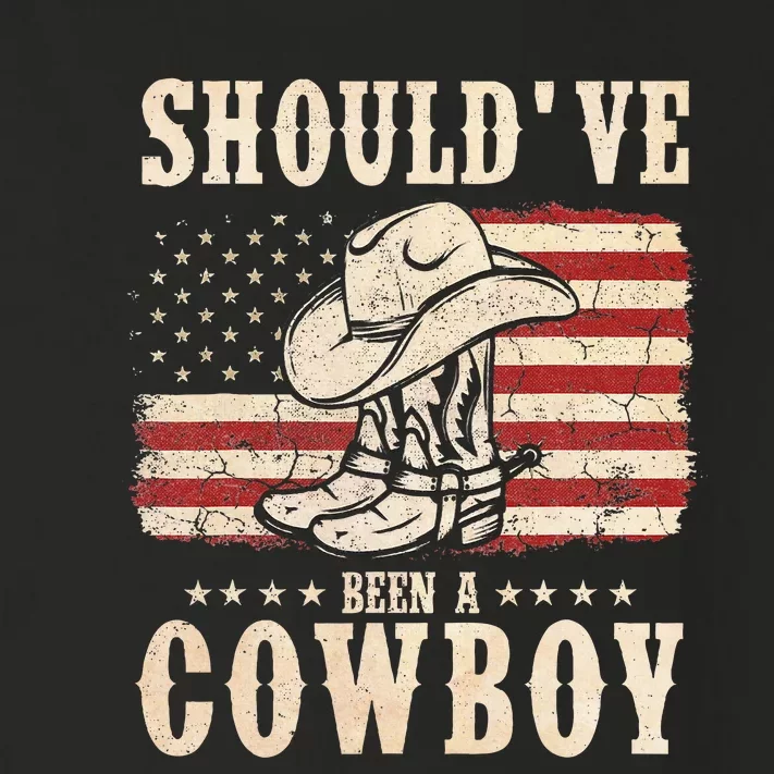 Western Cowboy Hat Boots I Should Have Been A Cowboy Toddler Long Sleeve Shirt