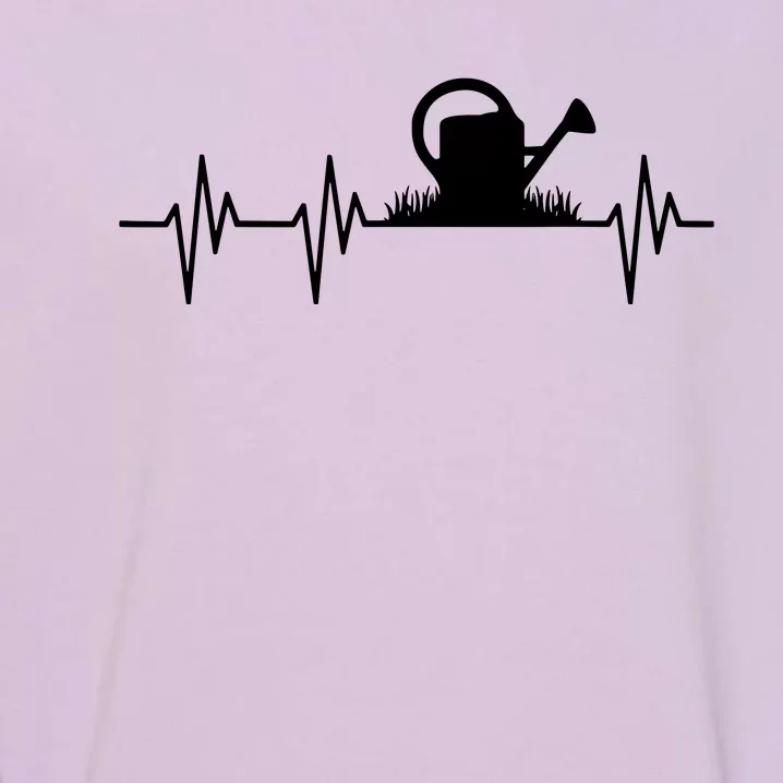 Watering Can Heartbeat Gardening Gardener Garment-Dyed Sweatshirt