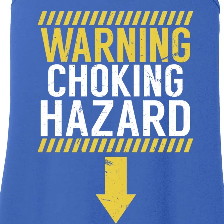 Warning Choking Hazard Funny Dick Joke Gifgift Ladies Essential Tank