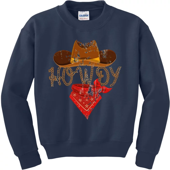 Western Cowboy Howdy Kids Sweatshirt