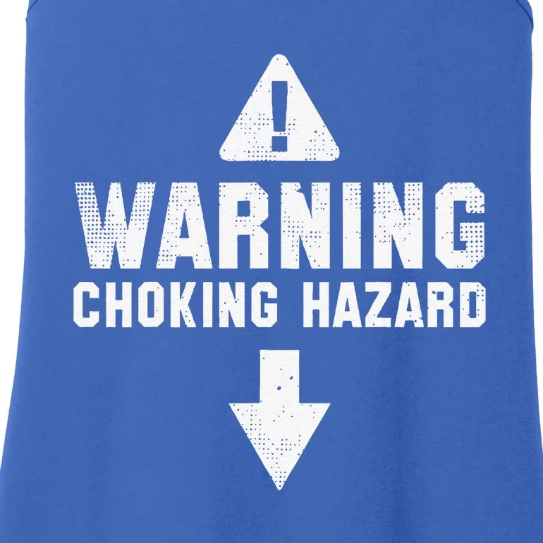 Warning Choking Hazard Costume Funny Easy Halloween Gift Ladies Essential Tank