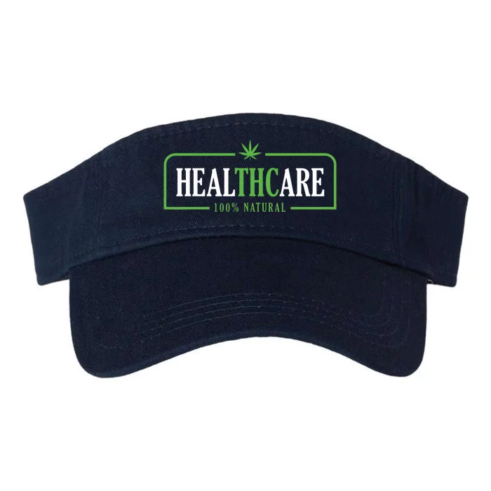 Weed Cannabis Healthcare Medical THC Marijuana Stoner Gift Valucap Bio-Washed Visor