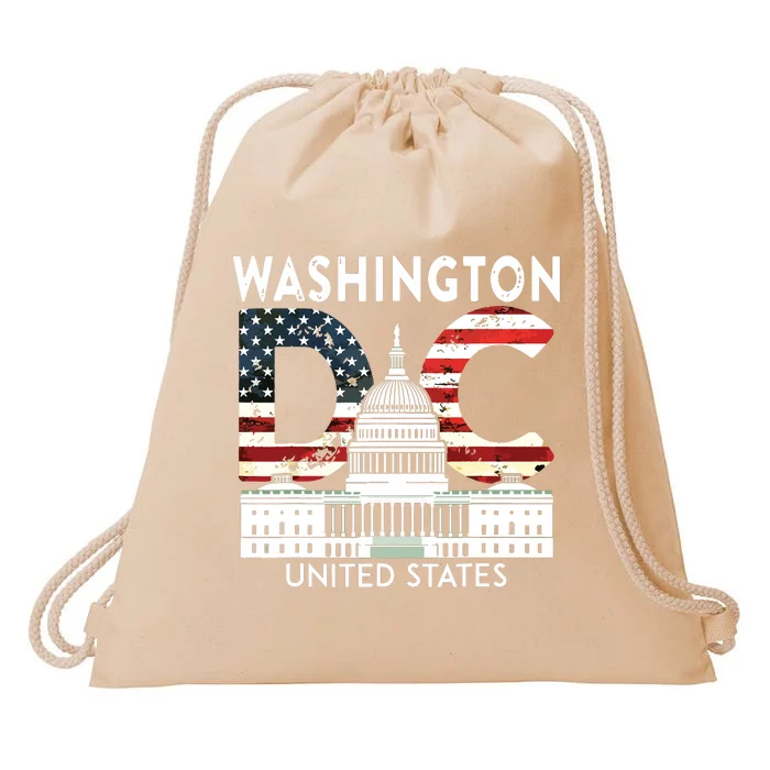 Washington Capitol Hill Souvenir Gift Washington Dc Drawstring Bag