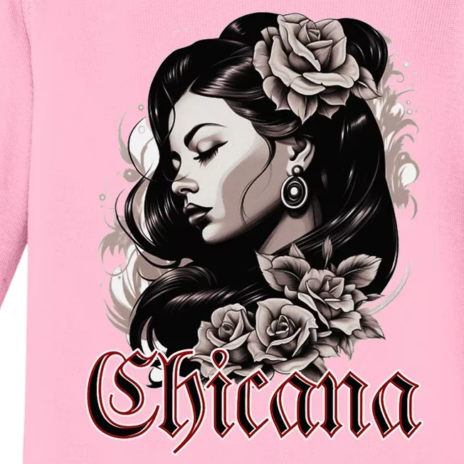 WomanS Chola Hispanic Latino Mexican Chicano Cholo Chicana Baby Long Sleeve Bodysuit