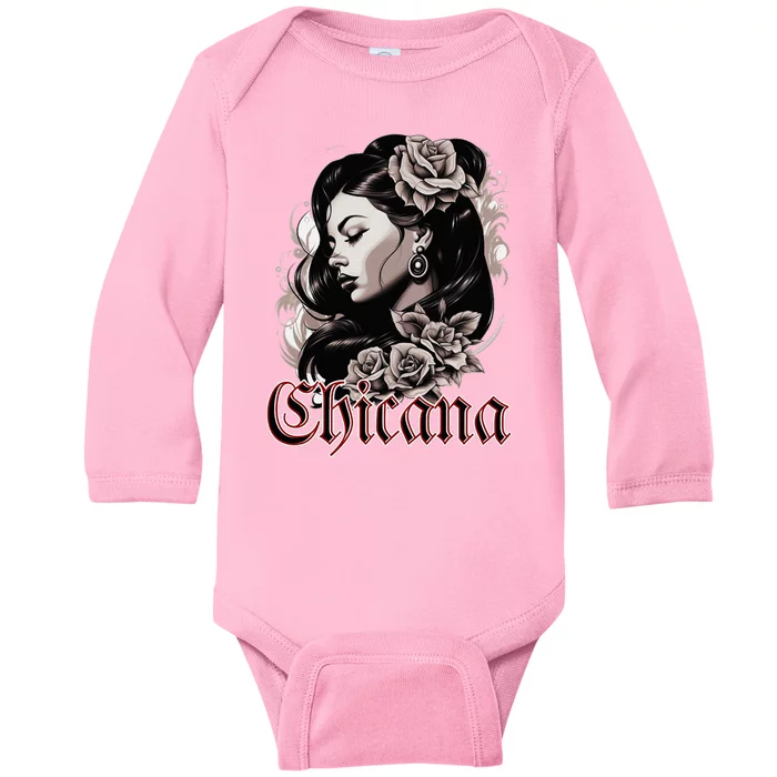 WomanS Chola Hispanic Latino Mexican Chicano Cholo Chicana Baby Long Sleeve Bodysuit