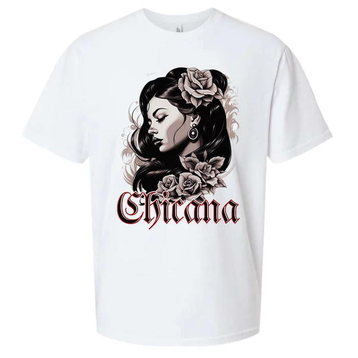 WomanS Chola Hispanic Latino Mexican Chicano Cholo Chicana Sueded Cloud Jersey T-Shirt